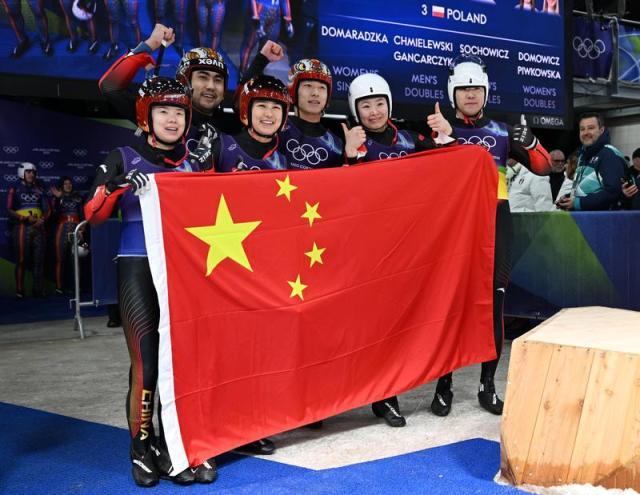 中国队获雪橇团体接力第七名 刷新历史最好成绩